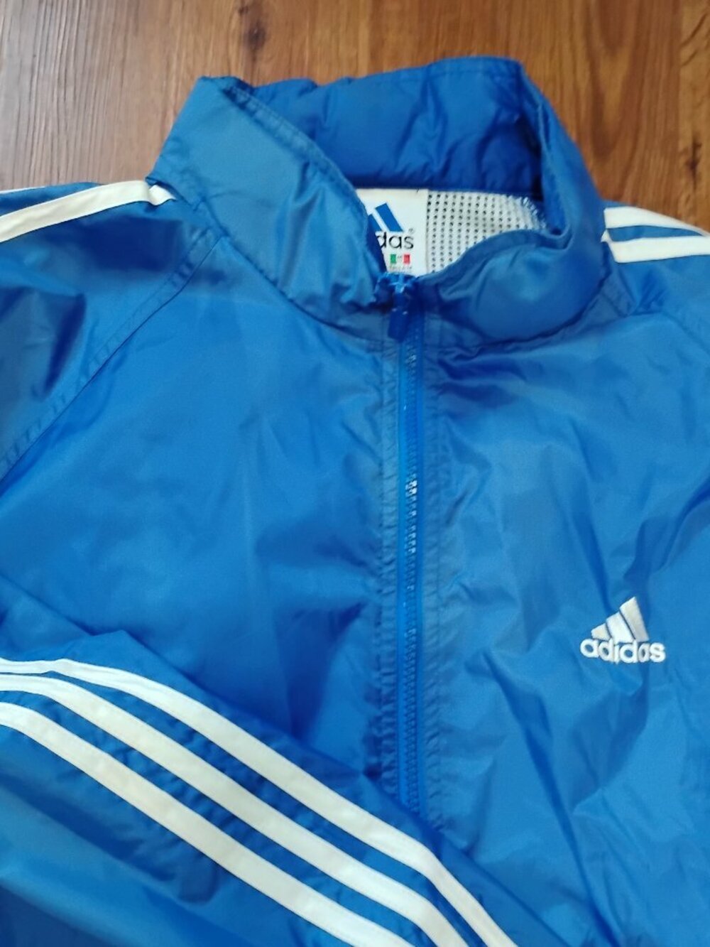 Vintage 90s Adidas Striped Windbreaker Jacket